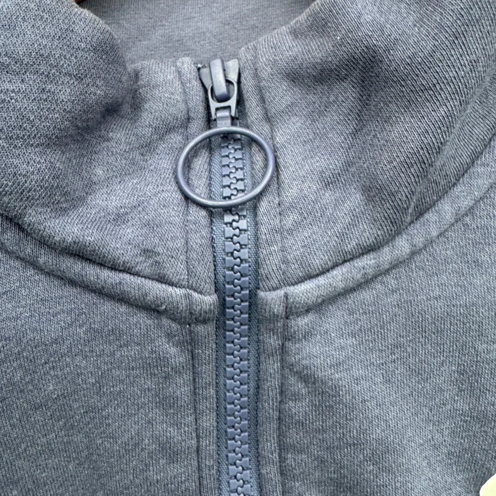 Nike Air Quarter Zip Sweatshirt Womens Large Blue Long Sleeve Cropped Fleece